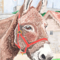 Monicas art the castle donkey 0e4c1ba0c734186a6f40b74575fcab8696fd3a33ccb8f30928b86a2567e21d40